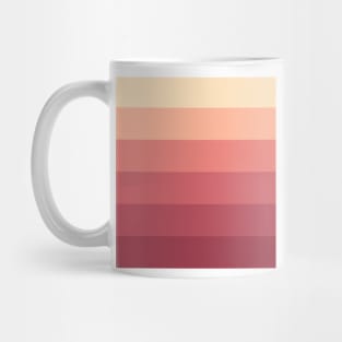 Stripes - Gradient - Dark to Light red and yellow summer sunset Mug